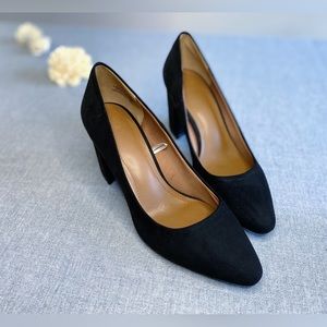 H&M Classic Black Block-heeled Pumps